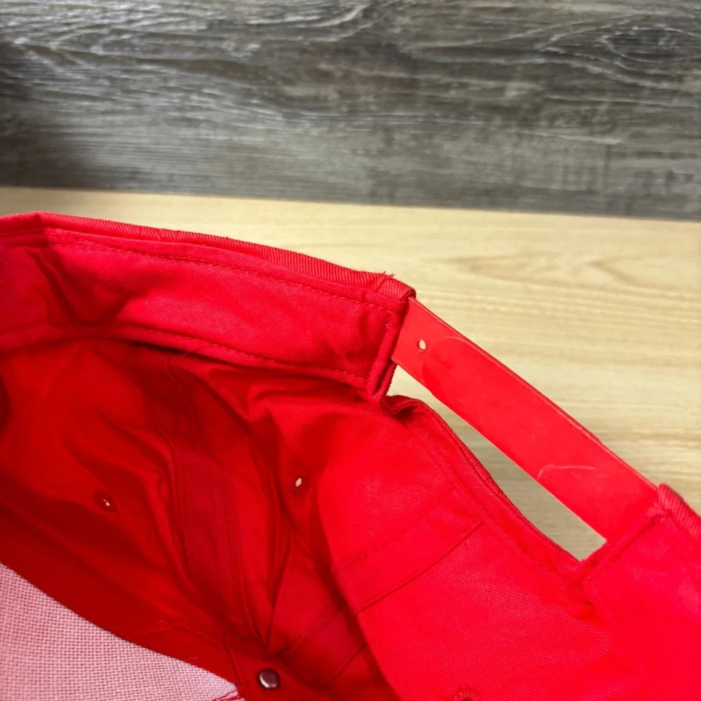 Vintage Lumber One Hat Cap Snap Back‎ Red Rope Trucker